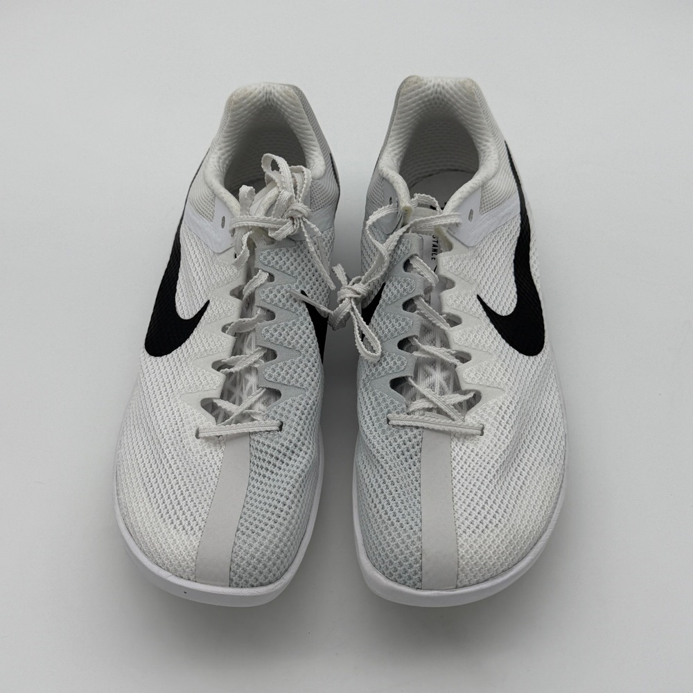 Nike Rival Distance Track Field Spikes White Black FZ9653-100 Mens 11